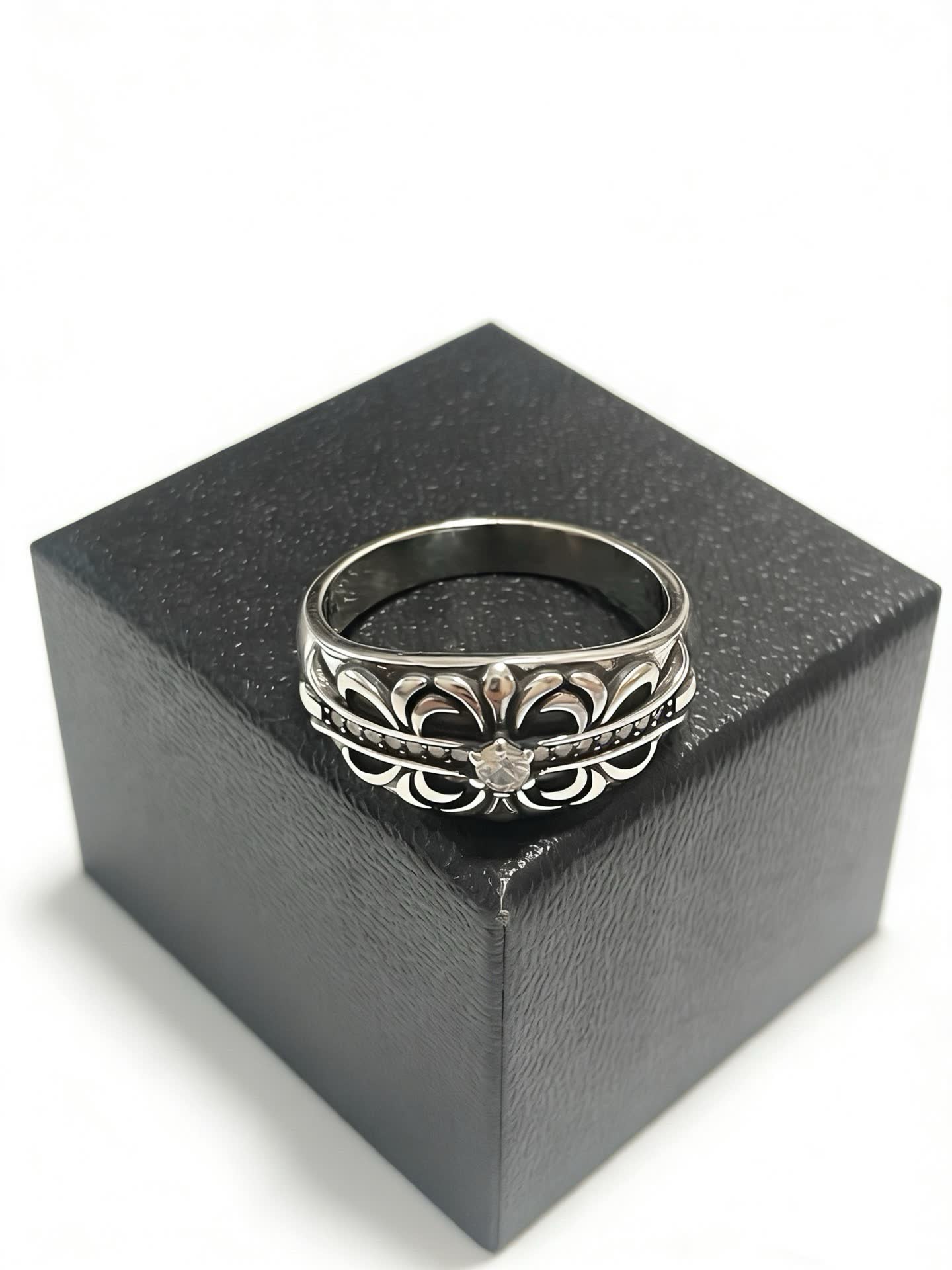 Chrome Hearts Sterling Silver Filigree Ring